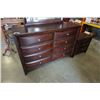 Image 2 : MODERN 8 DRAWER DRESSER AND NIGHTSTAND