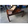 Image 1 : WOOD DINING TABLE WITH 2 LEAFS