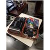 Image 1 : 2 TRAYS OF VIDEO GAMES CASES AND ACCESSORIES