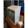 Image 2 : METAL LOCKING GLASS DOOR CABINET WITH KEY