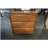 Image 1 : PINE 3 DRAWER DRESSER