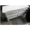 Image 2 : WHITE 6 DRAWER DRESSER WITH MIRROR
