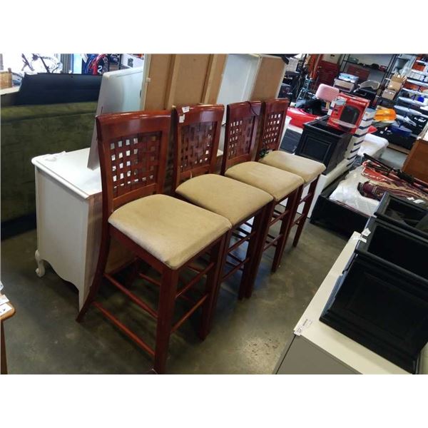 SET OF 4 BAR STOOLS