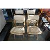 Image 1 : 4 FOLDING WOVEN SEAT CHAIRS - YUGOSLAVIA