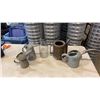 Image 1 : VINTAGE GALVANIZED GAS CANS, METAL GAS CAN WITH FLIP DOWN SPOUT