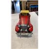 Image 2 : 2 METAL CAR FIGURES, POT ETHYL GAS CAN FIGURE AND MG SIGN
