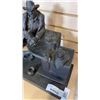 Image 2 : CAST FIGURE - COWBOY AT A BAR, CERAMIC/PLASTER