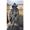 Image 3 : CAST FIGURE - COWBOY AT A BAR, CERAMIC/PLASTER