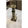 Image 3 : 3 HAND PAINTED JAPAN ITEMS - VASE AND 2 CANDLESTICKS