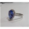 Image 2 : $11,316 Appr. Tanzanite & Diamond Ring 18K