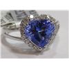 Image 1 : $6270 Tanzanite & Diamond Ring