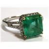 Image 1 : $8790 Columbian Emerald & Dia. RIng