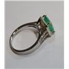 Image 2 : $8790 Columbian Emerald & Dia. RIng