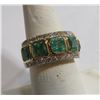 Image 2 : $11,932 App. Emerald & Diamond Ring