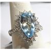 Image 1 : $6270 App. Fine Aquamarine & Diamond Ring