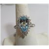 Image 2 : $6270 App. Fine Aquamarine & Diamond Ring