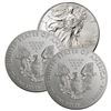 Image 1 : (3) US Silver Eagles - Random Dates BU Grade