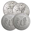 Image 1 : (4) US Silver Eagles Random Dates