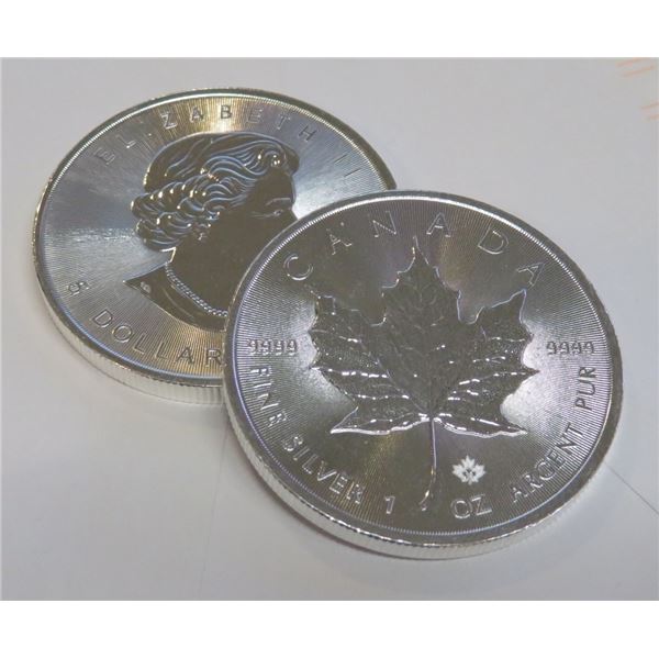 A 1 oz Silver Canadian Maple Leaf