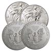 Image 2 : (4) Random Date US Silver Eagles BU Grade