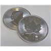 Image 1 : A 1 oz Silver Maple Leaf Bullion Round