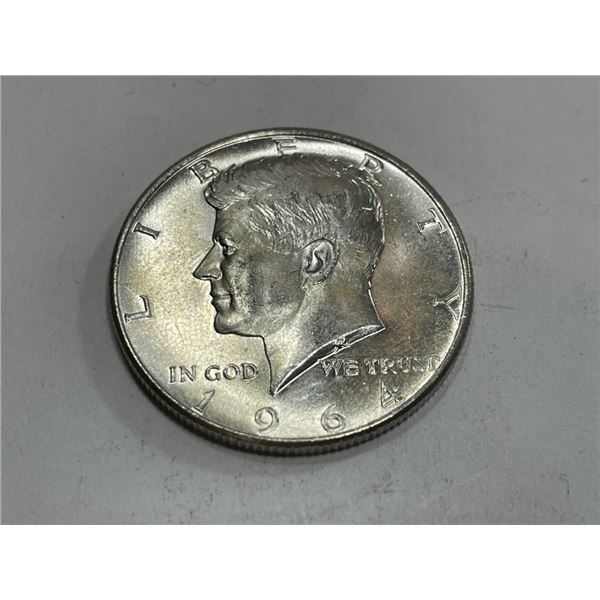 1964 Crisp BU kennedy Half Dollar