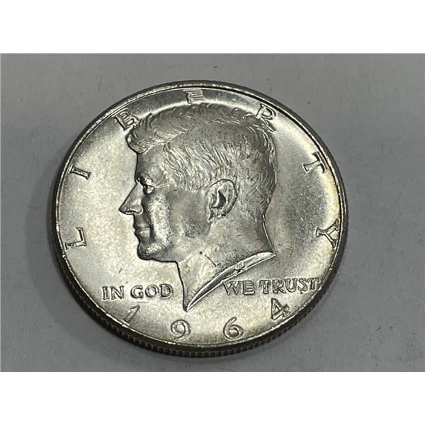 1964 BU Kennedy Half Dollar