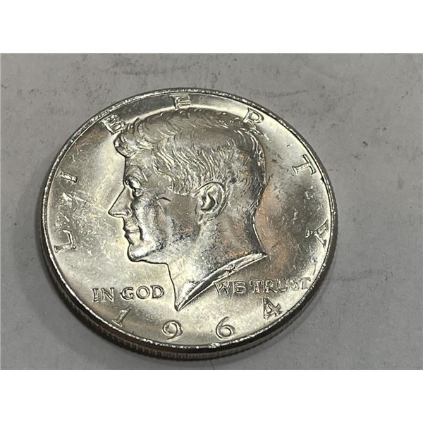 1964 BU Kennedy Half Dollar