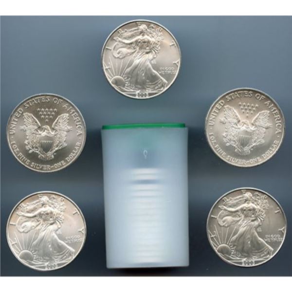 Roll of US Mint Direct Silver Eagles (20)