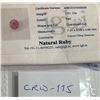 Image 3 : 1.51 ct. Natural Ruby Gemstone w/COA Card