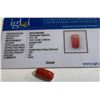 Image 1 : 5.37 ct. Natural Red Coral Gem w/COA Card