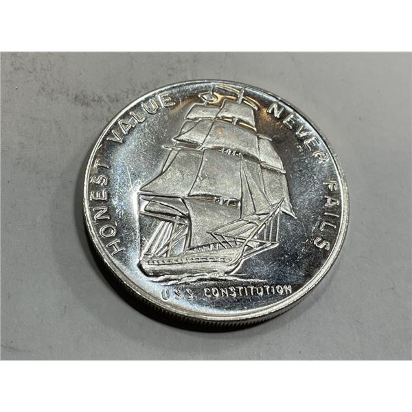 1 oz Silver USS Constitution Ship Round