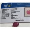 Image 1 : 6.32 ct. Natural Ruby Gemstone with COA