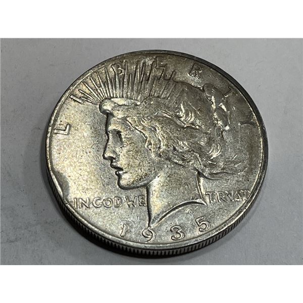 1935 S key Date Peace Silver Dollar