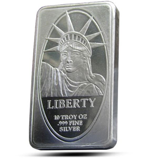 10 oz. Liberty Mint Silver Bar