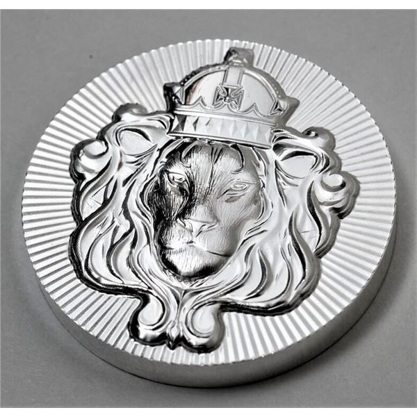 2 oz Lions head Scottsdale Mint Silver Round