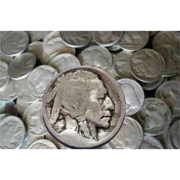 500 pcs. NO DATE Buffalo Nickels