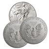 Image 1 : (3) US Silver Eagles - Random Dates