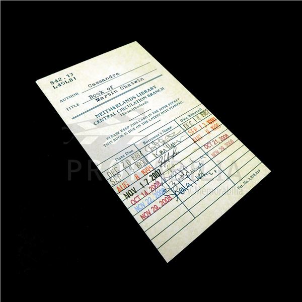 The Magicians - Library Catalogue Card for Chatwin Book (0186)