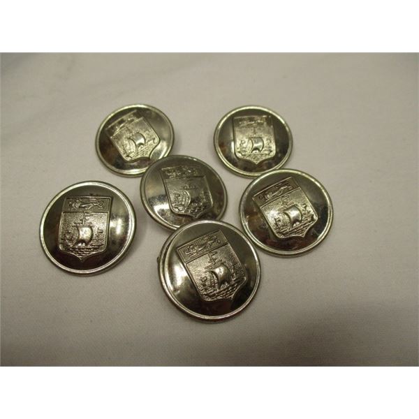 Metal Buttons With Crest
