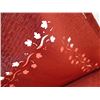 Image 3 : Fall Tablecloth Cut Out Edges Rust Colour