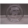 Image 1 : Clear Crystal Dish with Horse Embossed in bottom