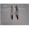 Image 1 : Crystal Clip On Drop Earrings