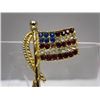 Image 2 : Crystal US Flag Brooch Pin