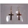 Image 1 : Pierced Cross Earrings