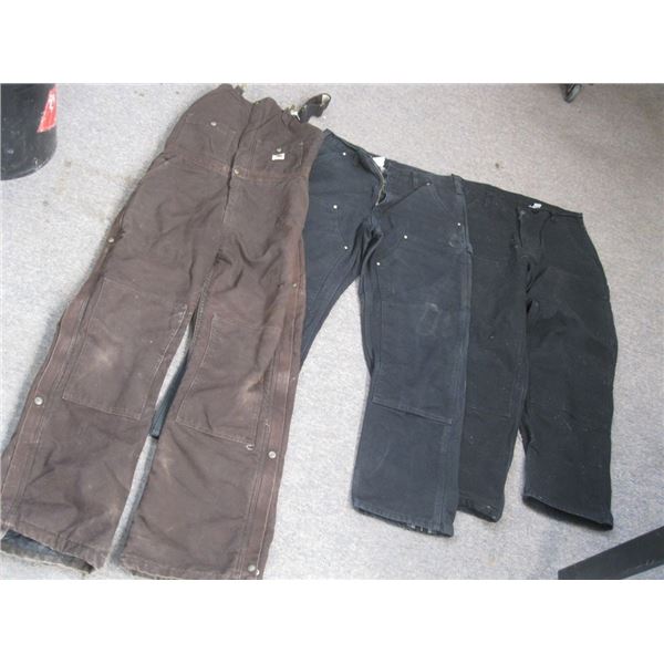 Carhartt Pants with Womens Insulated Bibs Size 6 x 30  Pants are 34 x 30 and 36 W  x 32 L