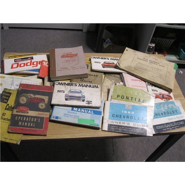 Misc lot of Owners Manuals