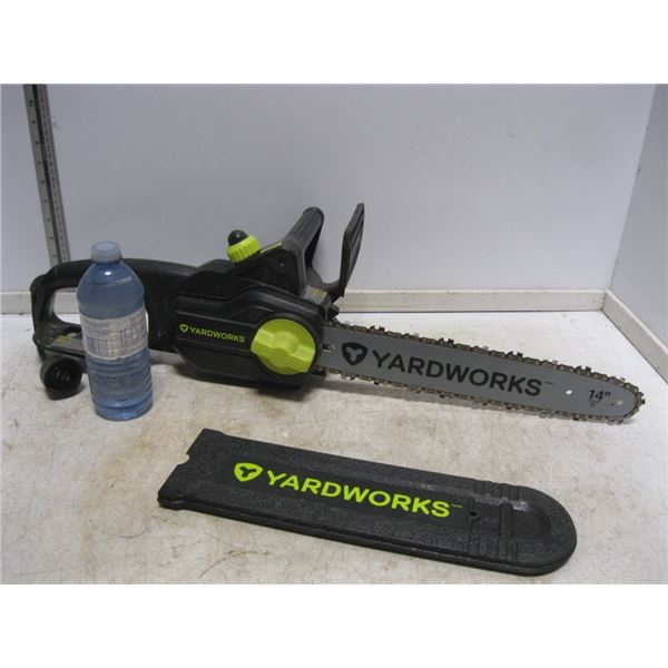 Yardworks 14" Electric Chain saw tested