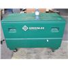 Image 1 : Large Metal GreenLee Storage Box on wheels