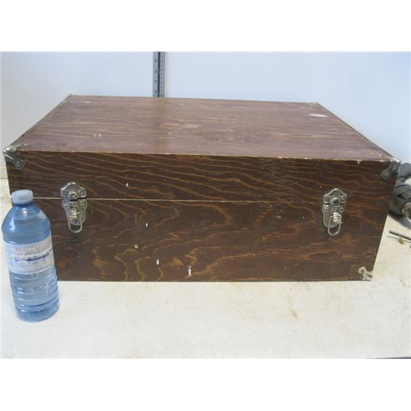 Home made wooden box with lid